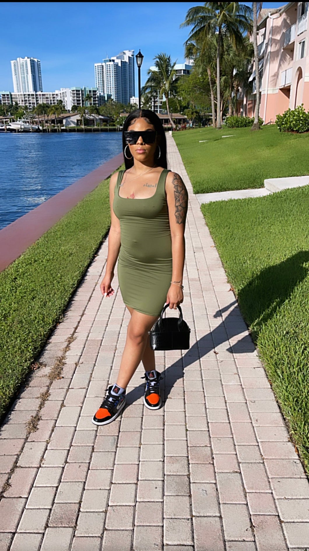 GG Essentials The Perfect Fit Dress Green