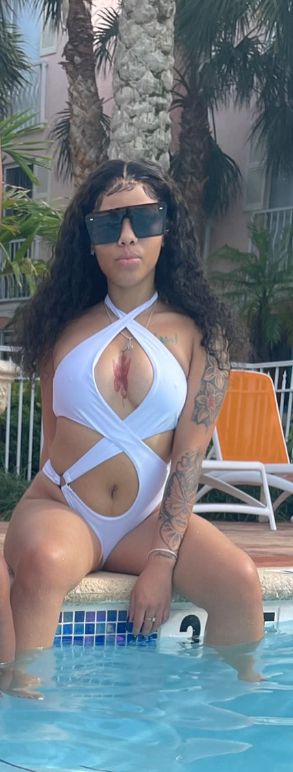 Royale swim suit white.                                             GGSW21